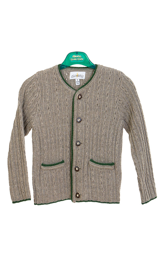 Kinder-Strickjacke SCM44, braun