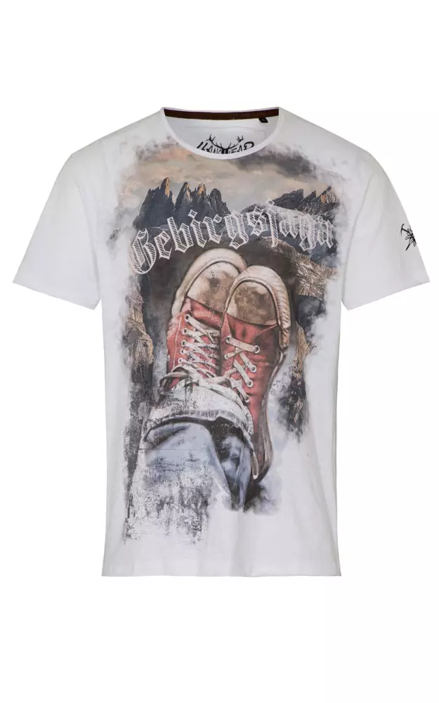 T-Shirt Gebirgsjaga, weiß