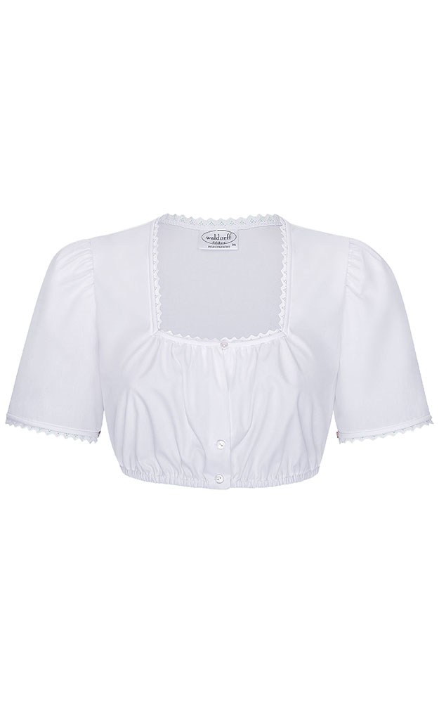 Dirndlbluse 01 02207R, weiß