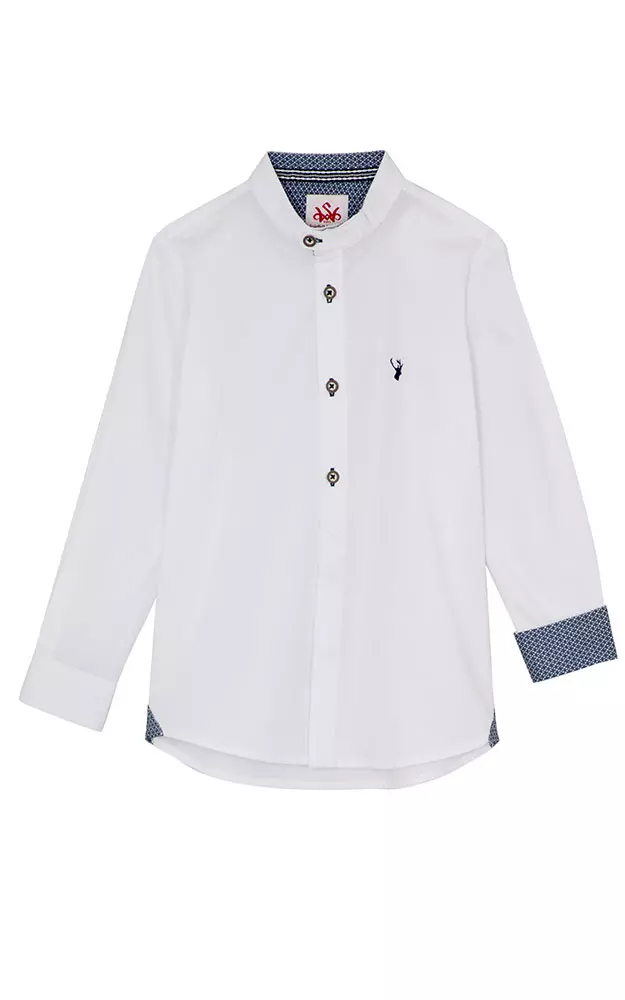 Kinderhemd 411210-0970, weiß