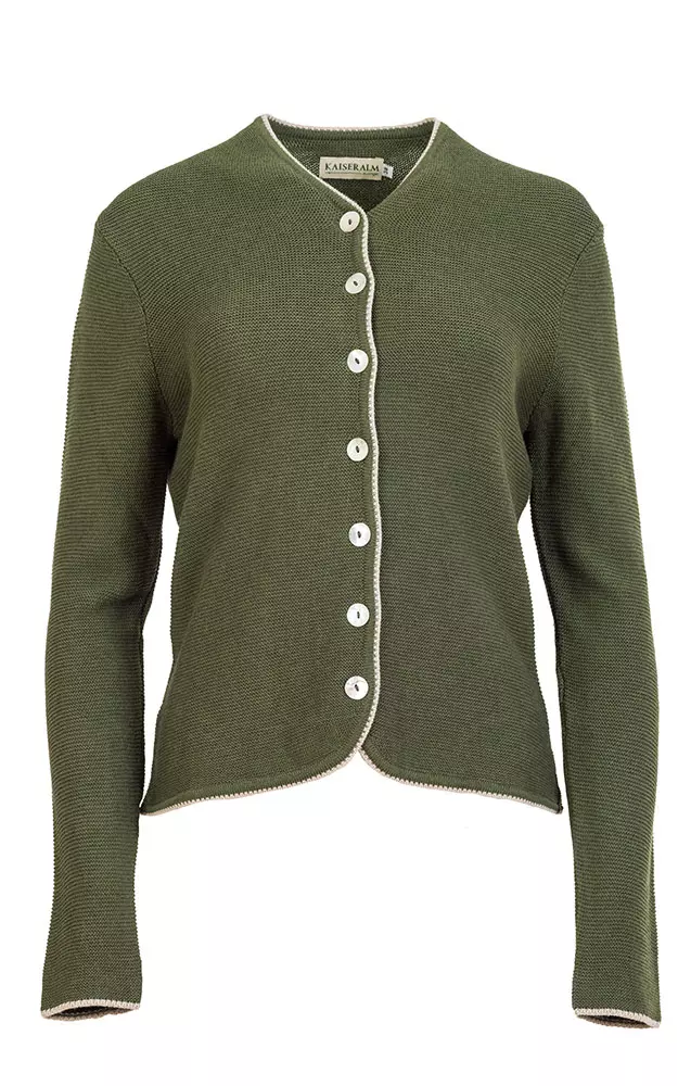 Strickjacke Ursula, tanne