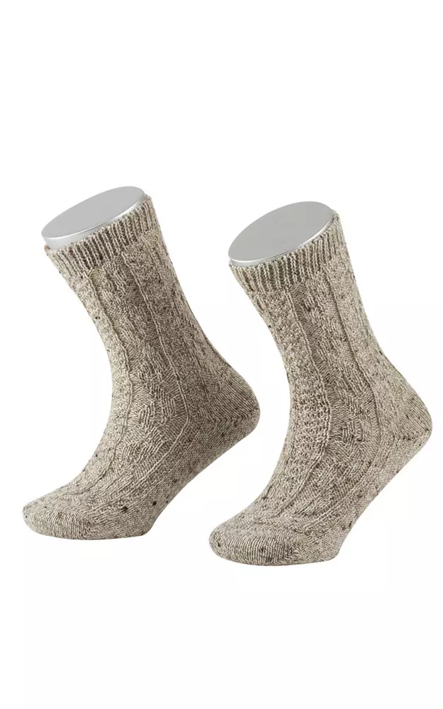 Kindersocken L1820T, beige meliert