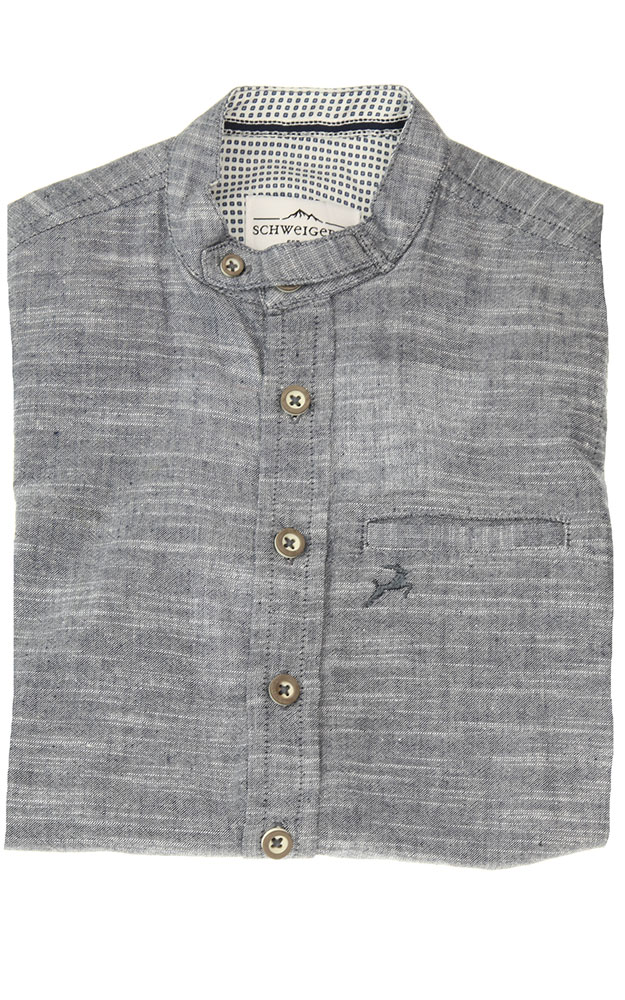 Kinderhemd K106, blau