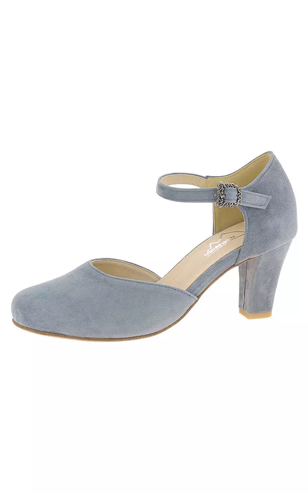 Velours-Schuhe 30017080, hellblau