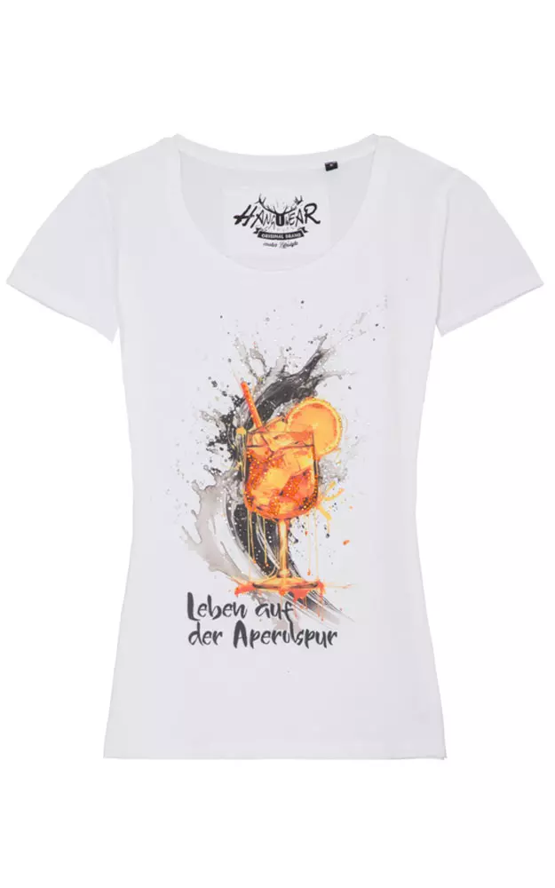 Damen-Shirt Aperol, weiß