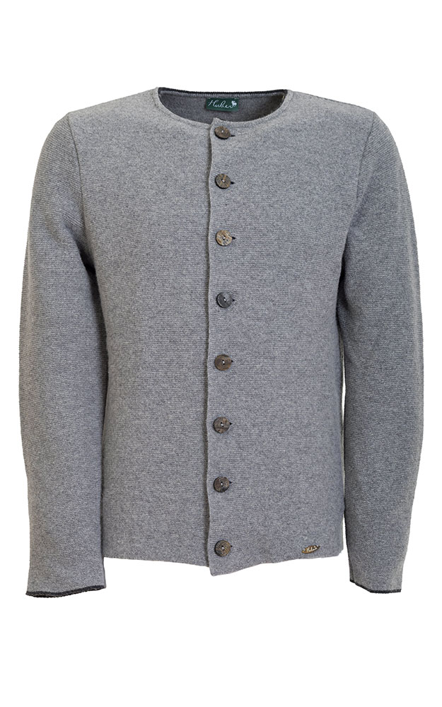 Strickjacke Fred, grau/anthrazit