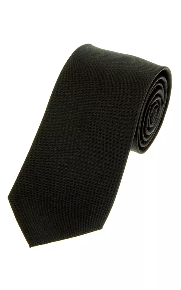 Krawatte Nr. 102, schwarz uni