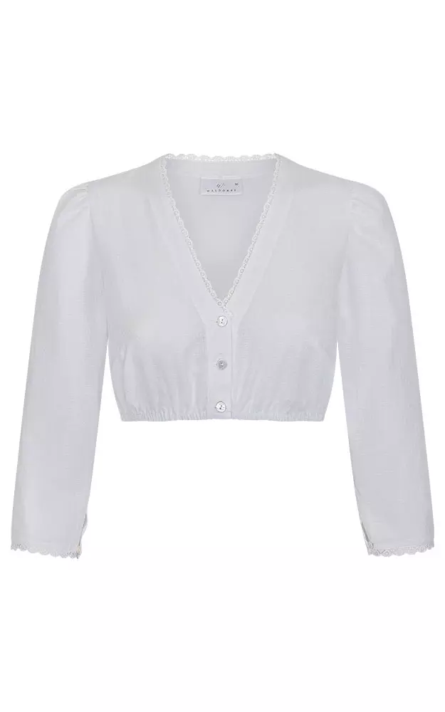 Dirndlbluse 52121, weiß
