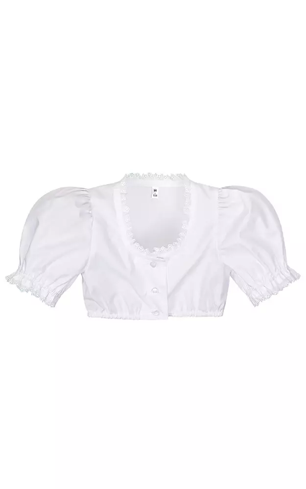 Kinderbluse 15 0125 84, weiß