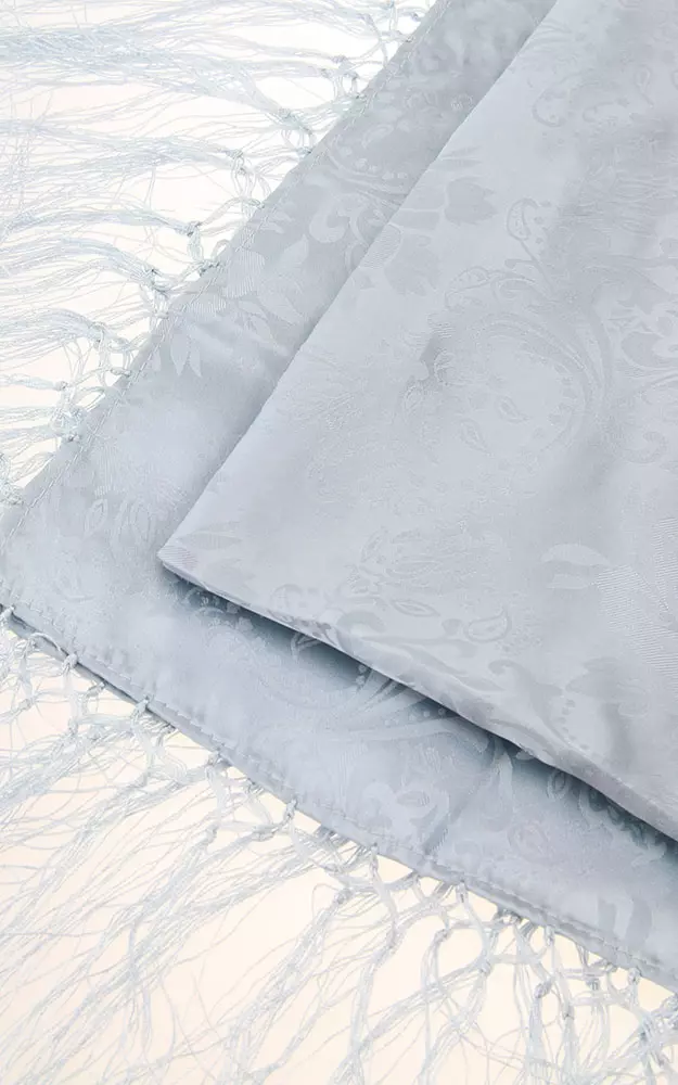 Seidentuch Nr. 25, eisblau