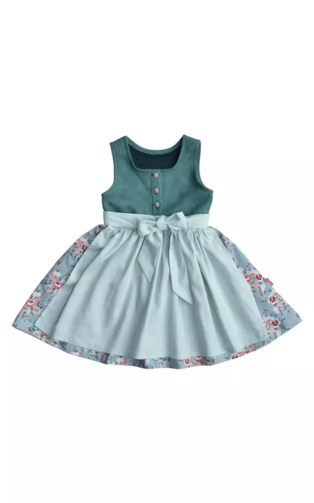 Baby-Dirndl Tini mit Schürze, grün