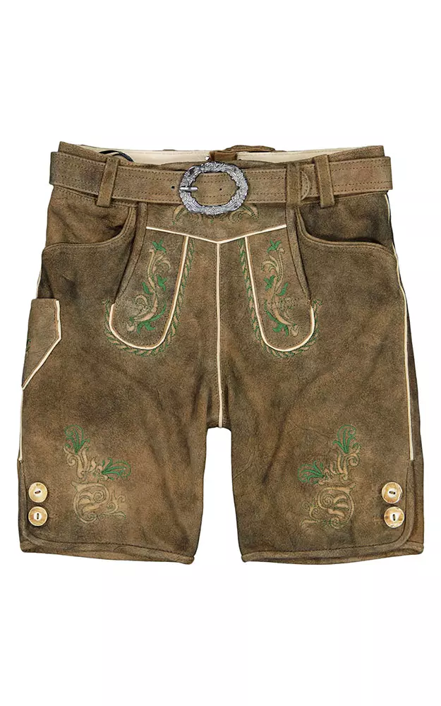 Kinder-Lederhose Hirzberg, mit Gürtel