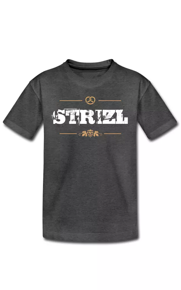 T-Shirt Kinder Strizl, anthrazit meliert