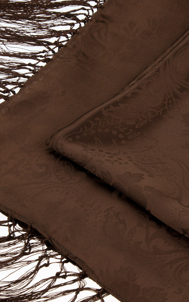 Seidentuch Nr. 14, dunkelbraun