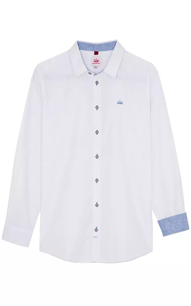 Hemd Flachbach LK, weiß - Slim fit