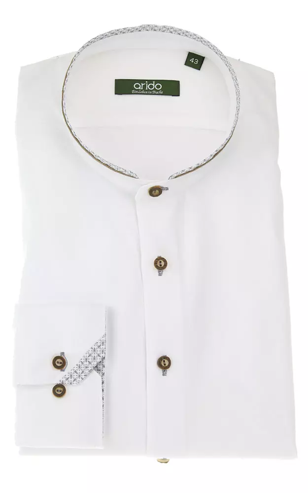 Hemd 2536H 532, weiß/blau SK - Slim fit