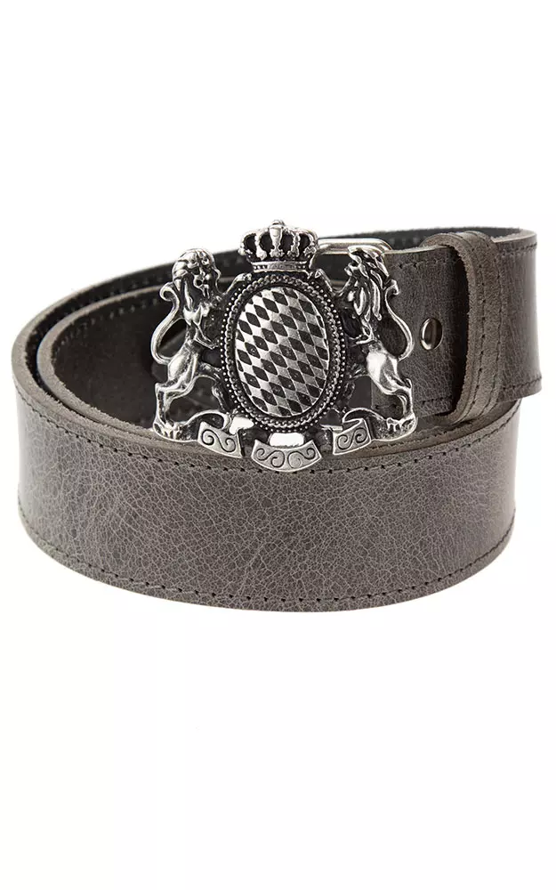 Gürtel 04069 Löwen groß, graubraun
