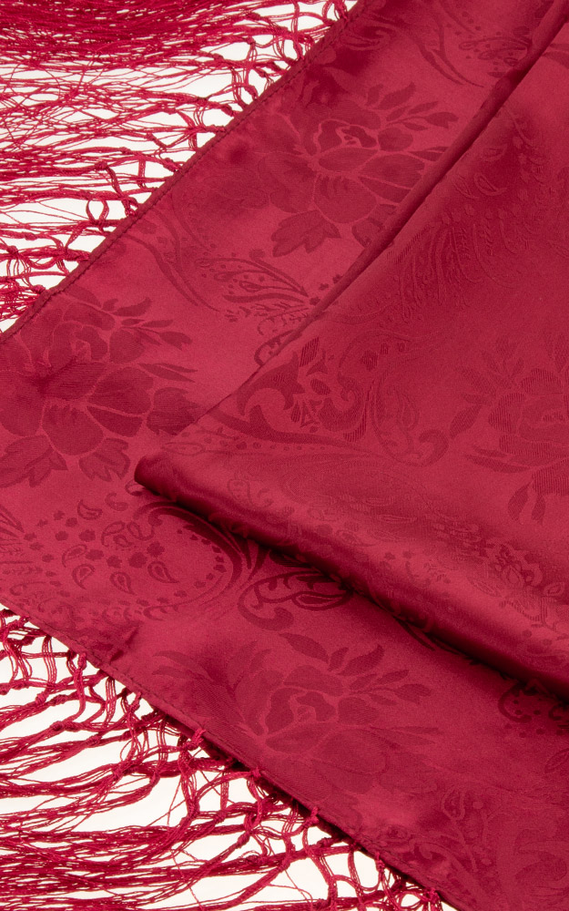 Seidentuch Nr. 20, bordeaux