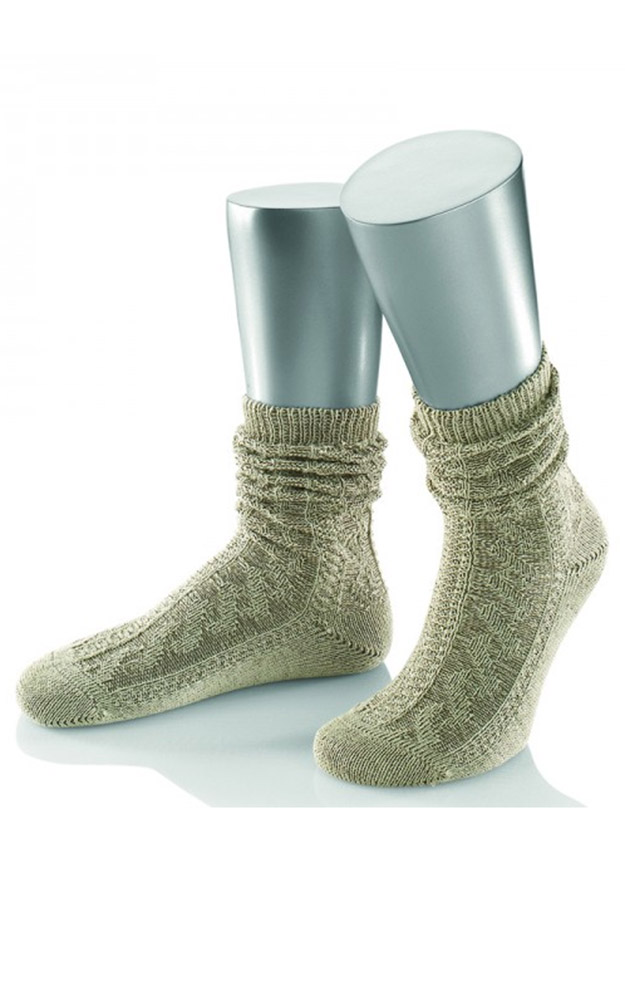 Schoppersocken, beige meliert