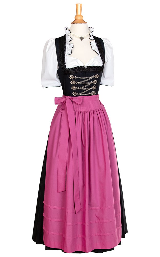 Schürze Stufen Extra, pink/beere