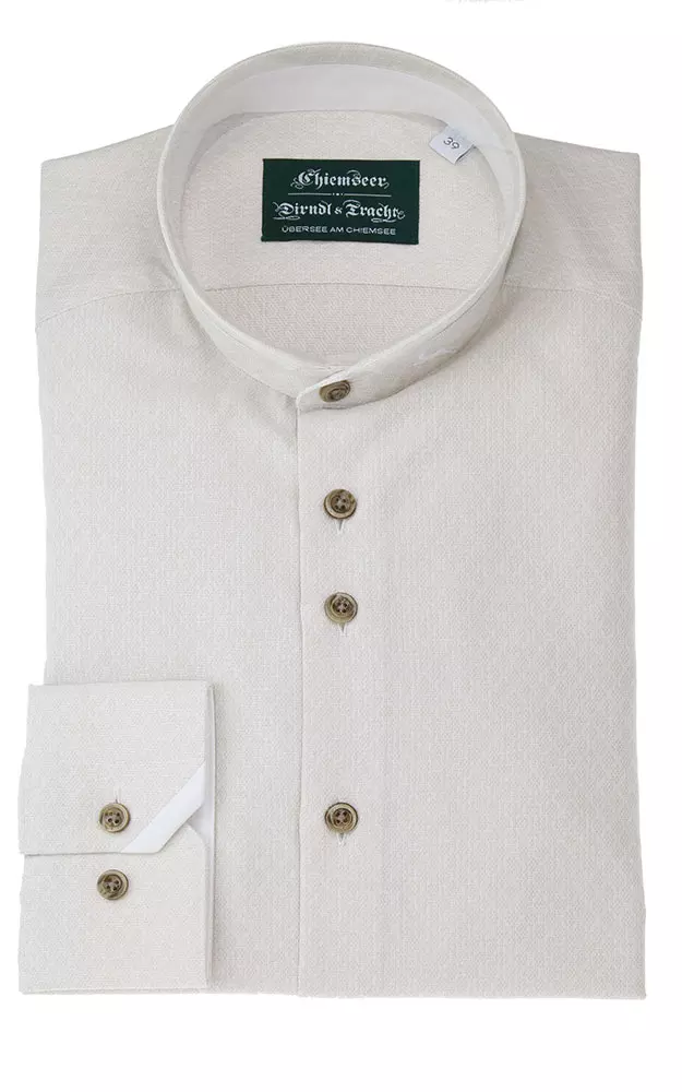 Hemd 2150 17111, beige - Slim fit