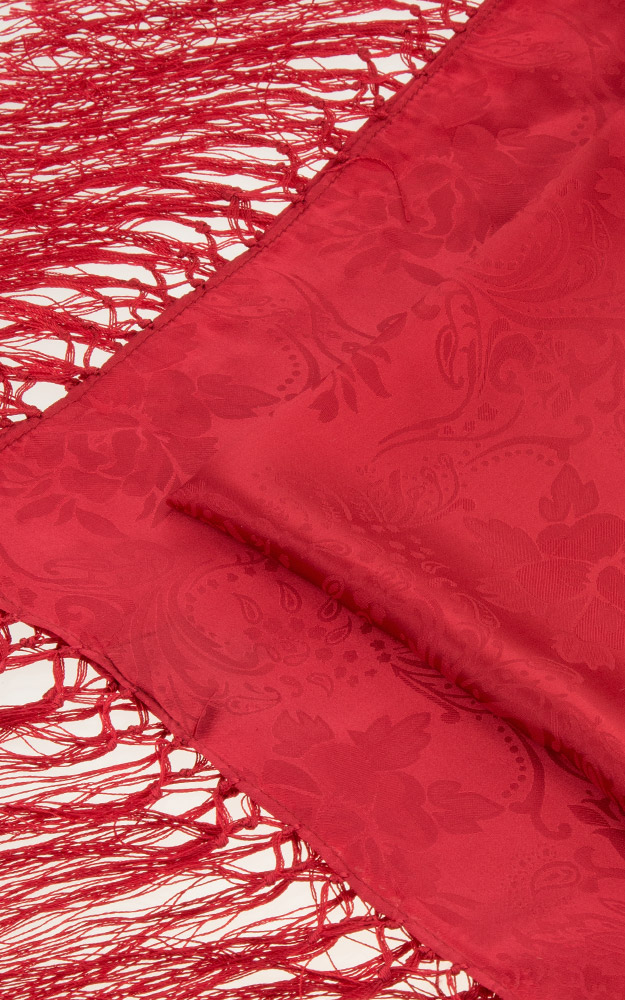 Seidentuch Nr. 18, hochrot