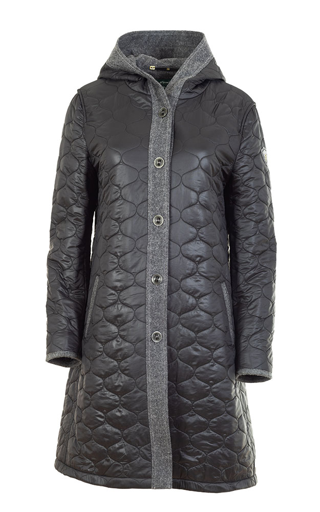 Kurzmantel Vicky, schwarz/anthrazit