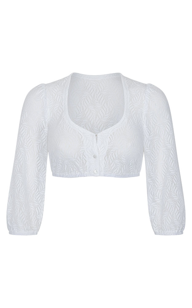 Dirndlbluse 52112, weiß