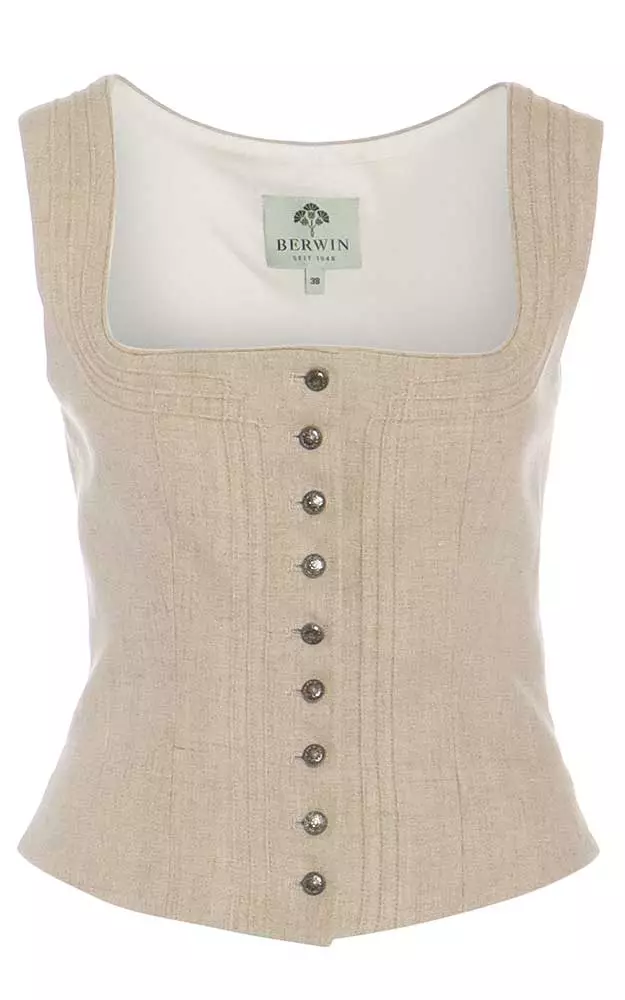 Mieder Leinen 65160, natur