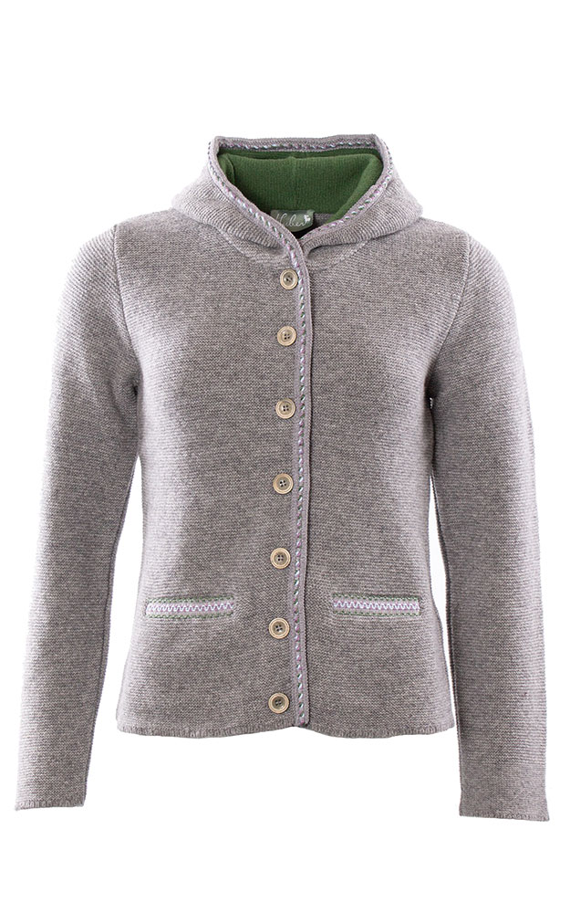 Strickjacke Nele, hellgrau