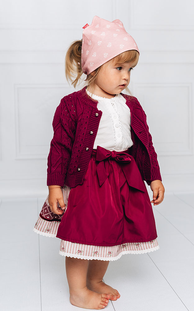 Baby-Kopftuch/Halstuch Leni, altrosa