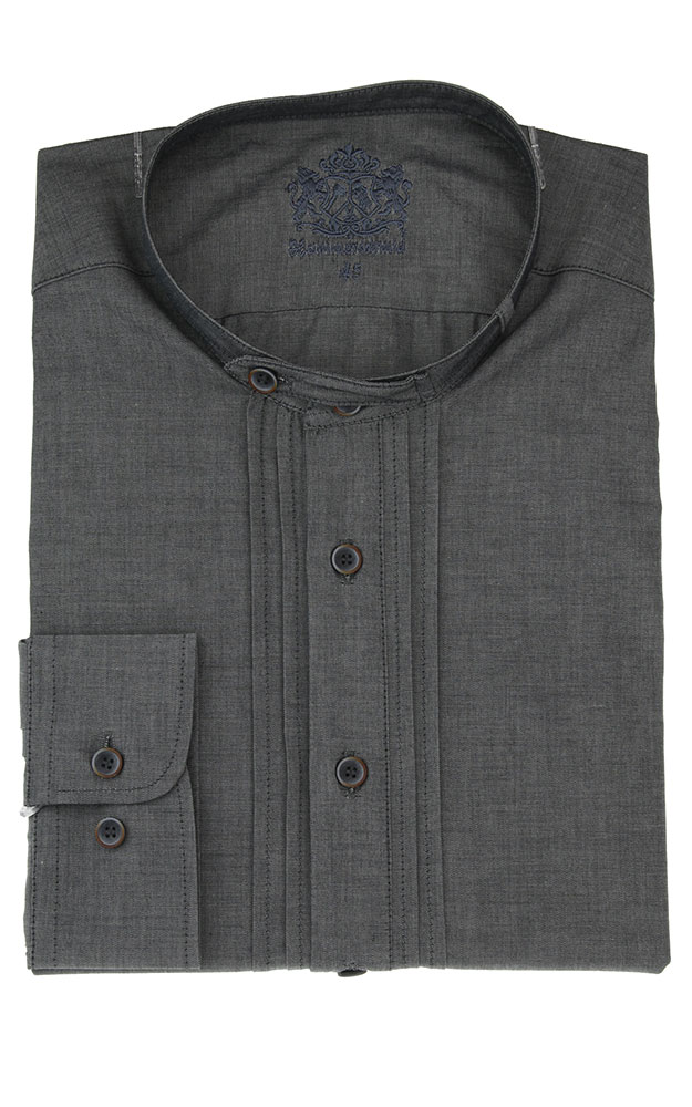 Hemd 241 1118, mittelgrau - Slim fit