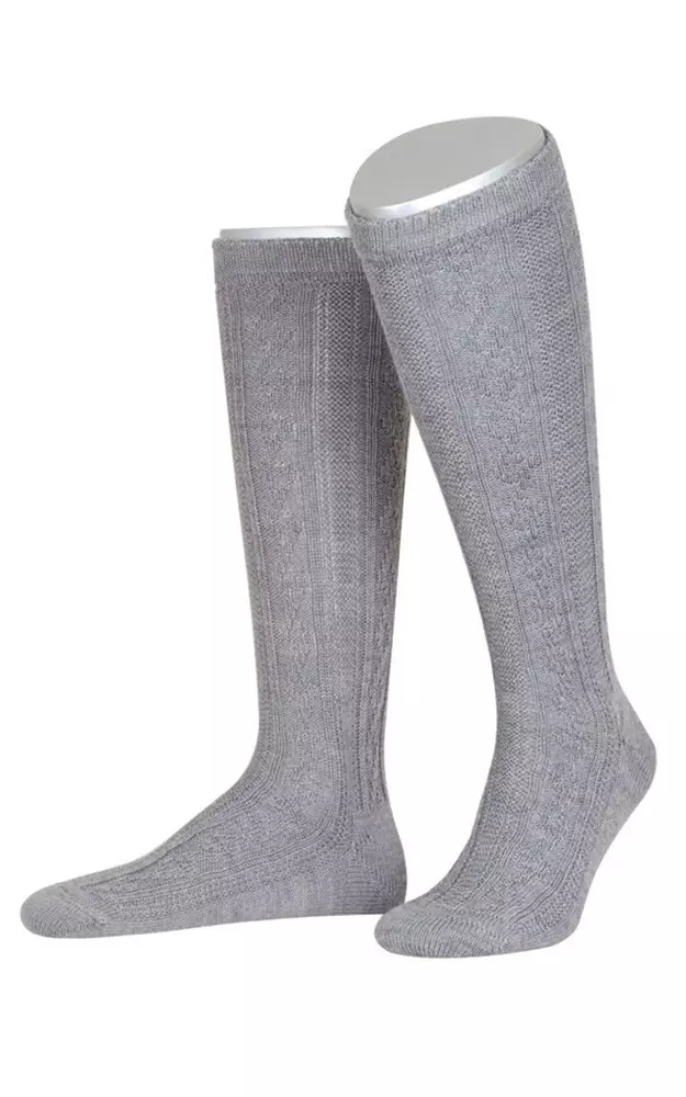 Kniestrümpfe L4910, mittelgrau