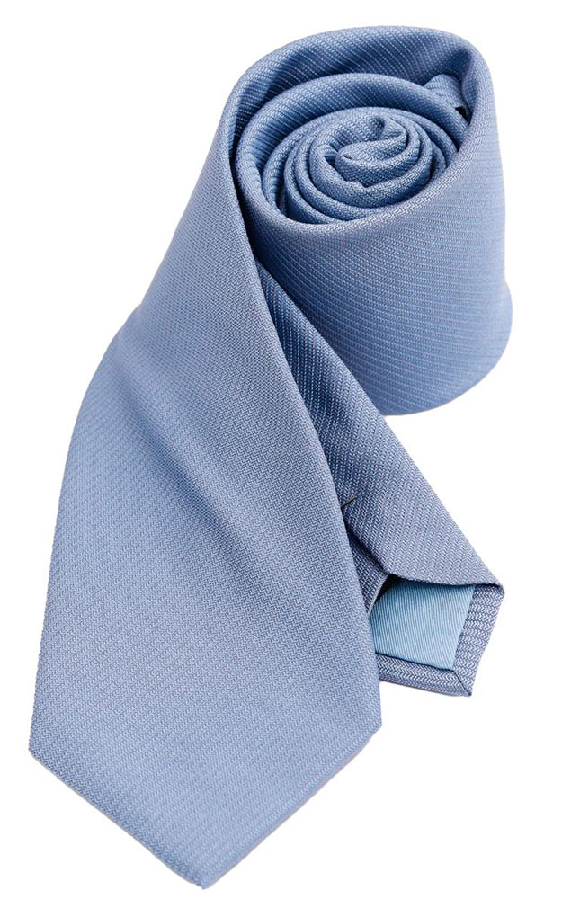 Krawatte, jeansblau uni