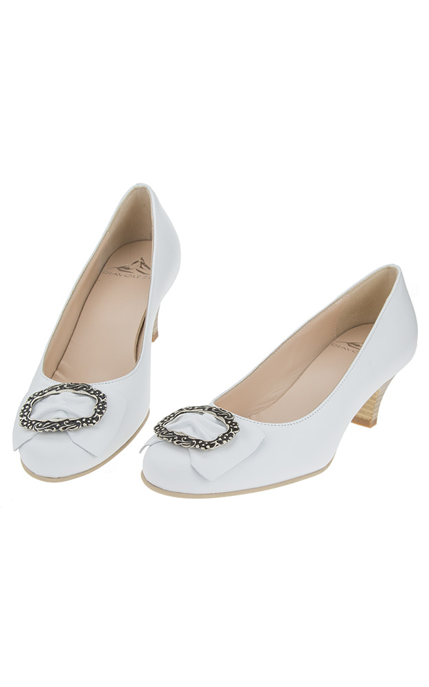 Nappa-Schuhe 6050, weiß