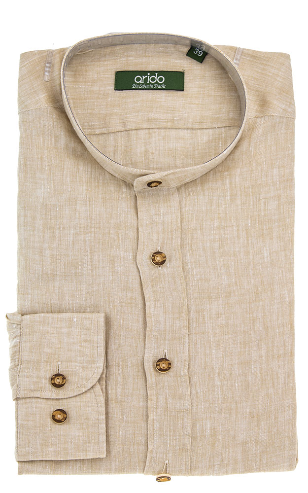 Hemd 4854H, SK beige - Slim fit