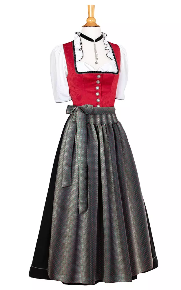 Blusendirndl Schaumburg /E rot, ohne Schürze