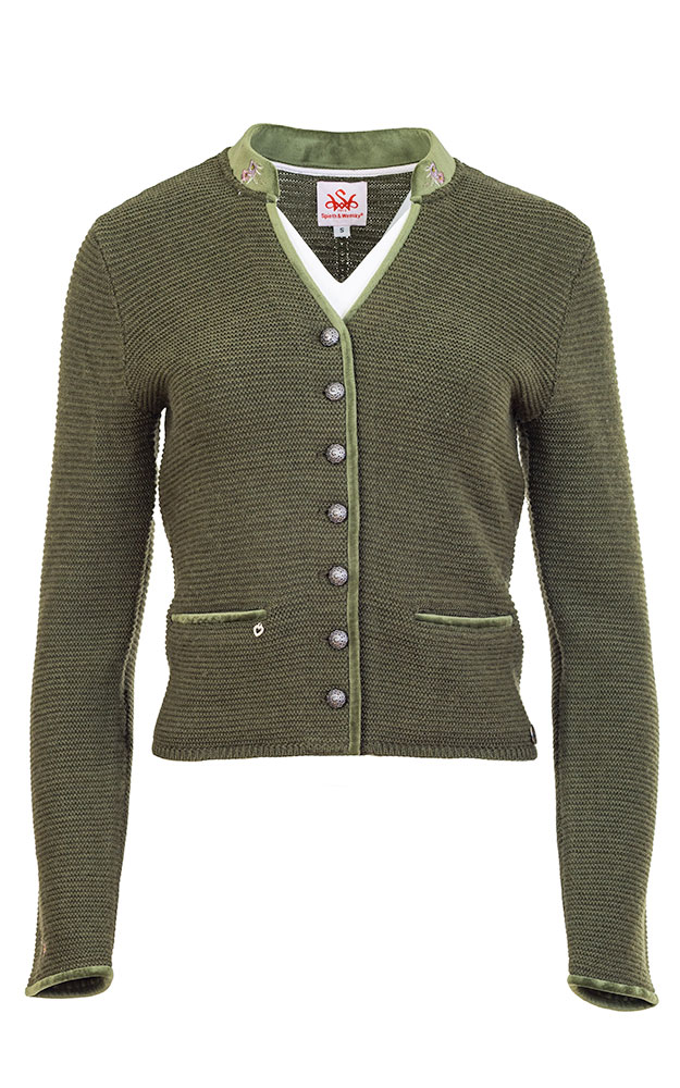 Strickjacke Malta, moos