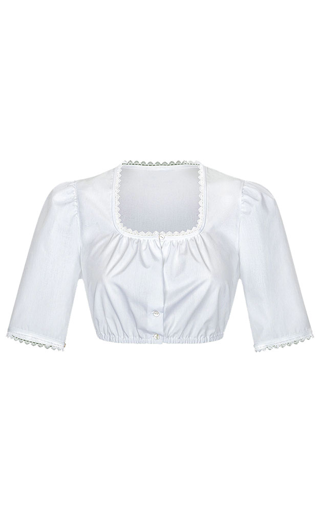 Dirndlbluse 01 4975H, weiß