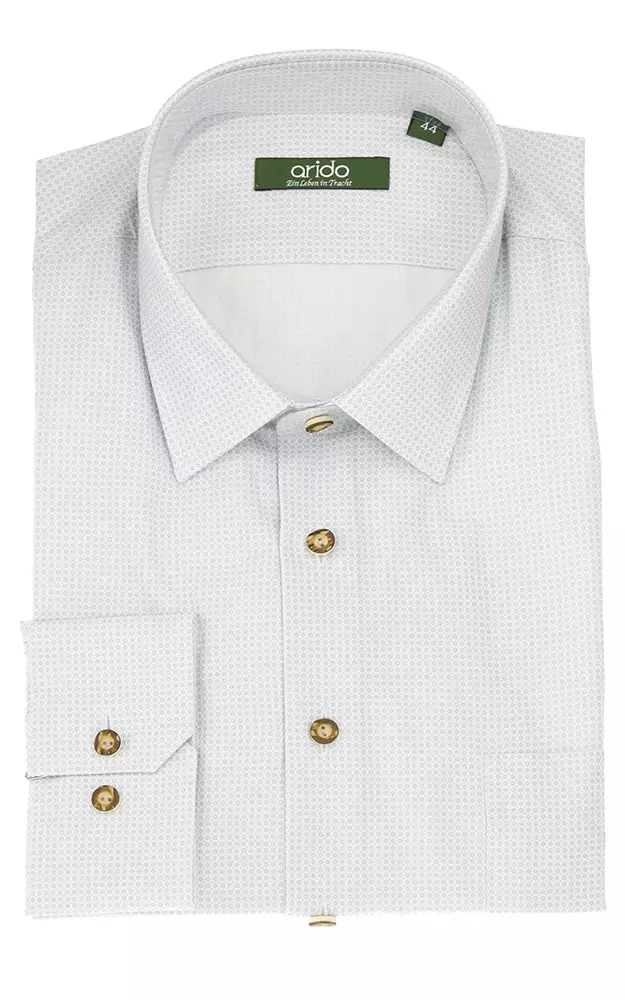 Hemd 2444 4340 32, grau - Slim fit