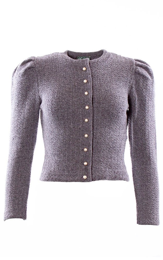 Strickjacke Katharina, mittelgrau