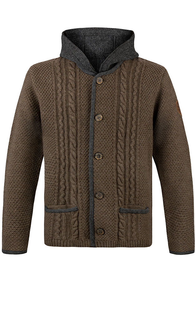Strickjacke Milan, mittelbraun