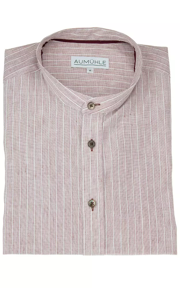 Hemd 03 14140D rot/weiß Stehkragen